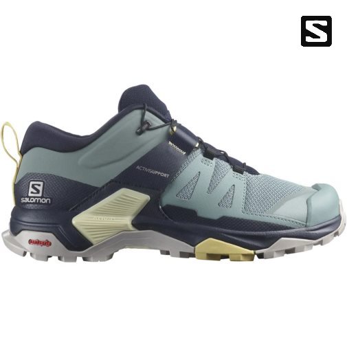 Black / Turquoise Salomon X Ultra 4 Women's Hiking Shoes | PH 39170K